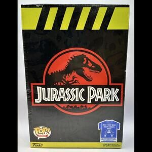 Funko Pop Tees Jurassic Park T-Shirt Size Medium M Boxed Dino‎ Tee Shirt NEW